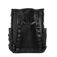 VerBockel Rolltop Backpack 2.0 'Un-Zipped' / Black Ballistic Nylon x ECOPAK™ EPX ’Fire Edition’ / Last 1
