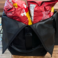 VerBockel Rolltop Backpack 2.0 'Un-Zipped' / Black Ballistic Nylon x ECOPAK™ EPX ’Fire Edition’ / Last 1