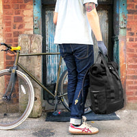 VerBockel Rolltop Backpack 2.0 'Un-Zipped' / Black Ballistic Nylon x ECOPAK™ EPX ’Fire Edition’ / Last 1