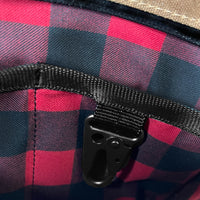 Insidious Jr. Sling / Horween Oxblood Chromexel® Leather x Desert TexWax™ Canvas x Buffalo Plaid Wax Canvas TexWax™ / Last 1