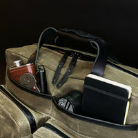 Epic 48 Hour Briefcase / Military Tent Inspired OD Wax Canvas x Coyote XPAC Edition / Ships in 3-6 Weeks