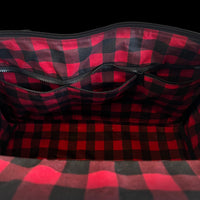 The Rover Backpack Horween Essex Rookery Leather Bundle x TexWax™ Buffalo Plaid Wax Canvas / Ships in 3-6 Weeks