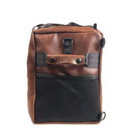 The Rover Backpack / Horween Whiskey Cavalier Leather x Buffalo Plaid Wax Canvas / Limited Edition