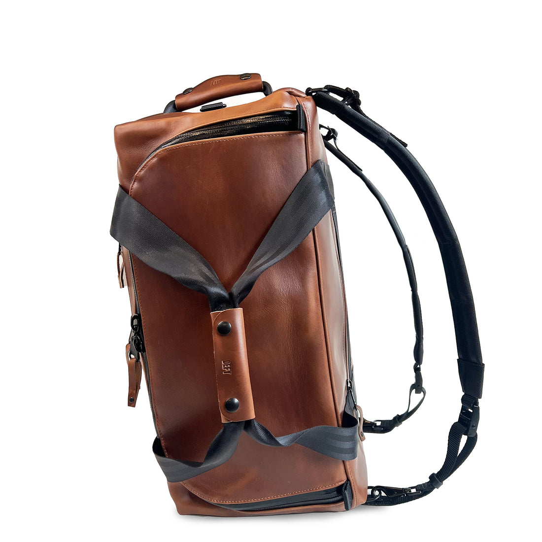The Rover Backpack / Horween Whiskey Cavalier Leather x Autumn Plaid Wax Canvas / Ships in 4-6 Weeks
