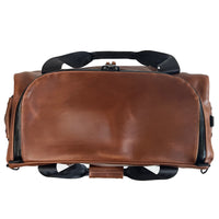 The Rover Backpack / Horween Whiskey Cavalier Leather x Buffalo Plaid Wax Canvas / Limited Edition