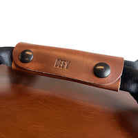 The Rover Backpack / Horween Whiskey Cavalier Leather x Buffalo Plaid Wax Canvas / Limited Edition