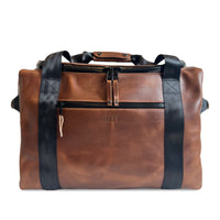 The Rover Backpack / Horween Whiskey Cavalier Leather x Buffalo Plaid Wax Canvas / Limited Edition