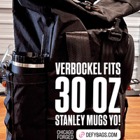 VerBockel Roll Top Backpack 2.0 'Un-Zipped' / Black TexWax™ Canvas / Ships in 3-6 Weeks
