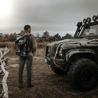 The Rover Backpack / Black Dyneema® x White Dyneema® / Ships in 6-10 Weeks