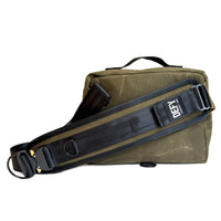 Insidious Jr. Sling / Horween® Essex Rookery Leather x Olive Drab TexWax™ x Autumn Plaid TexWax™