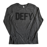DEFY Tee / Dark Grey Heather Long Sleeve