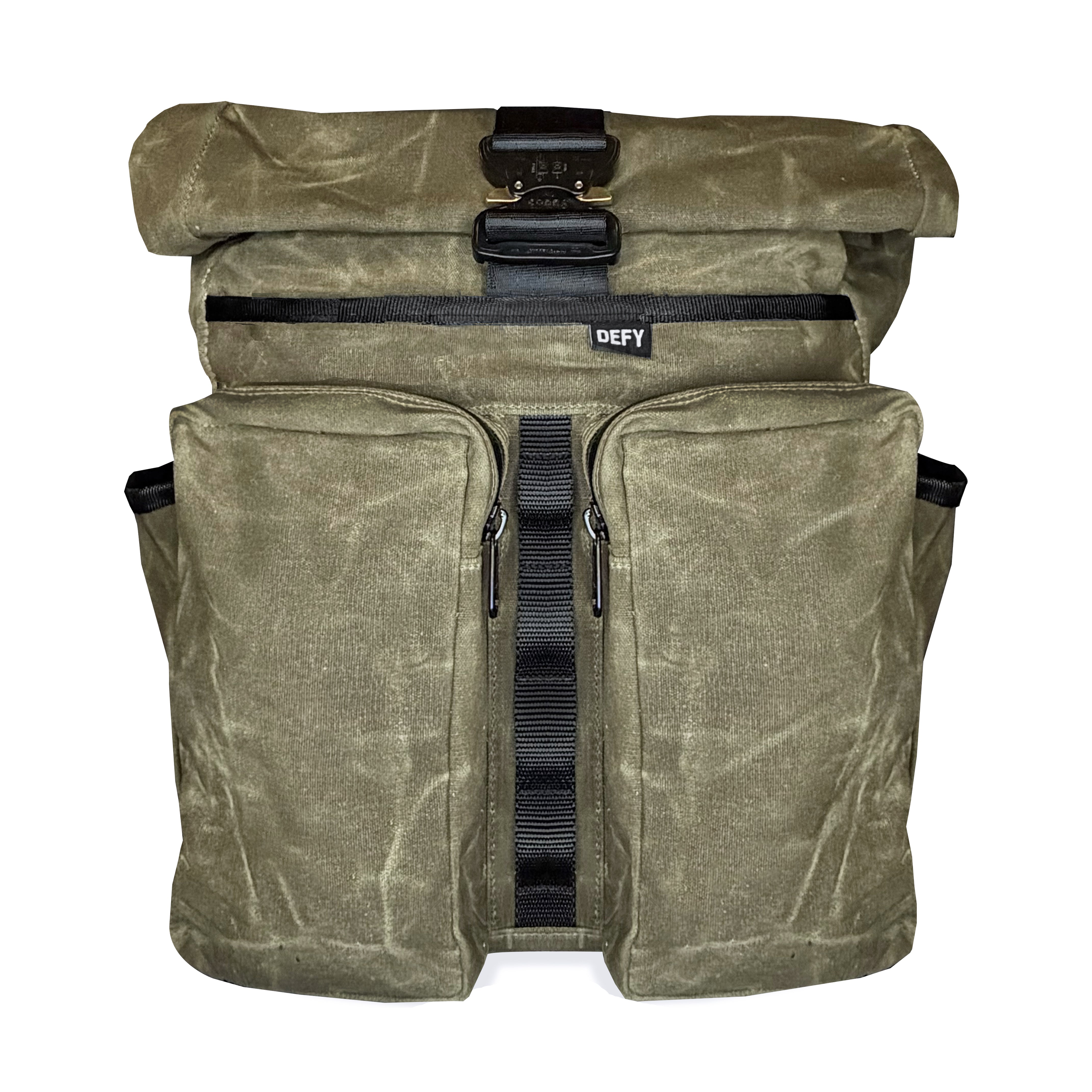 レベッカ VerBockel 'Day Pack' Roll Top Backpack 2.0 | Olive Drab TexWax™ – DEFY