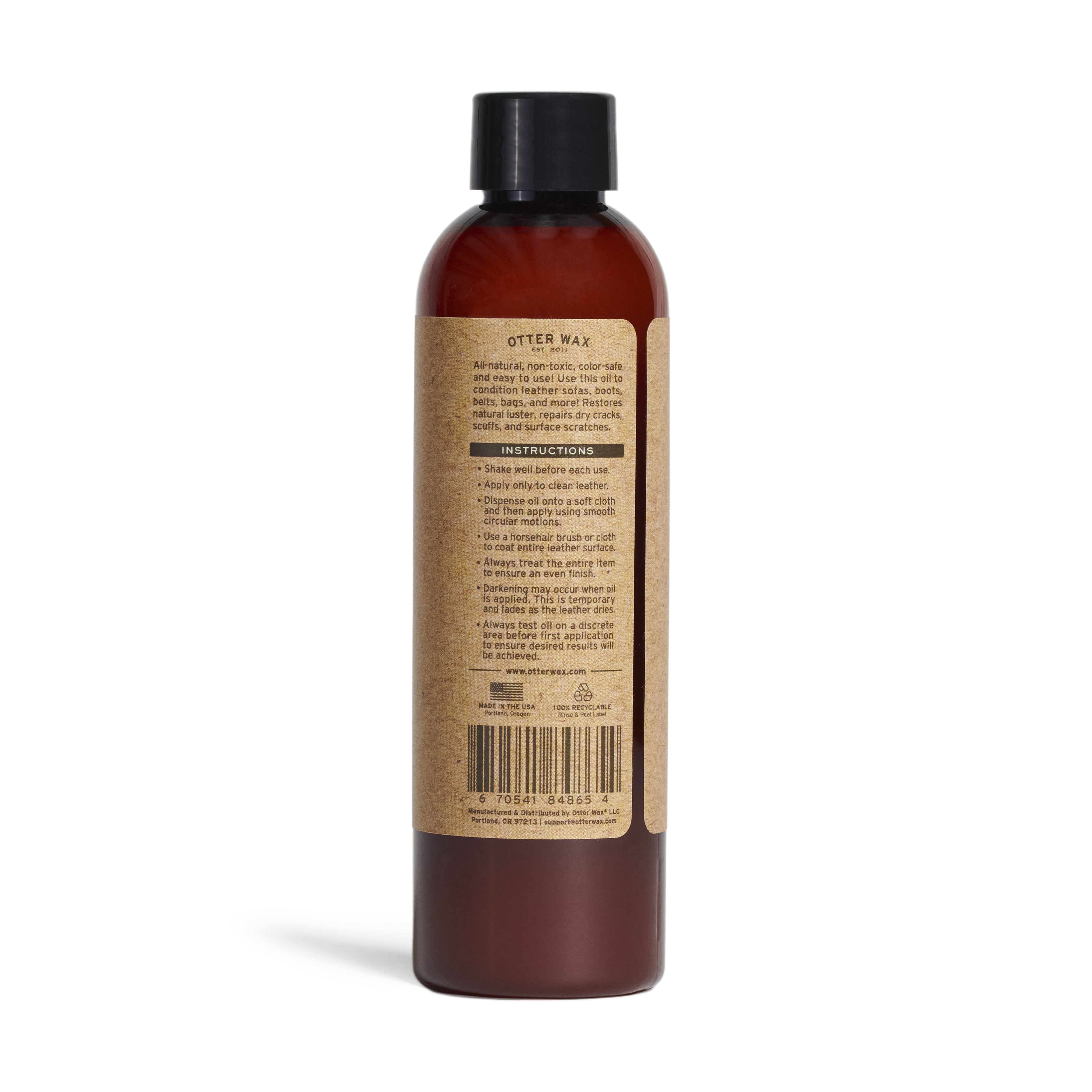 Otter Wax Leather Polishing Oil 5oz Bottle – DEFY