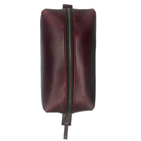 Dopp Kit / Horween Oxblood Chromexel® Leather x Japanese Train Conductor Denim / Last 1