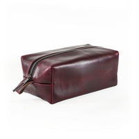Dopp Kit / Horween Oxblood Chromexel® Leather x Japanese Train Conductor Denim / Last 1