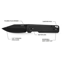 DEFY x OTR Black Pocket Knife / Ships in 1 Week