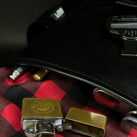 Menace Backpack 2.0 / Full Horween Essex Rookery Leather x TexWax™ Buffalo Plaid Wax Canvas Bundle / Limited