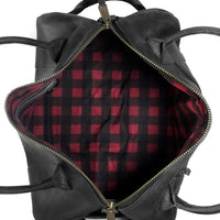 The Ultimate Overnighter Horween Nantucket Leather x Buffalo Plaid Lining Bundle / Ships in 3-6 Weeks