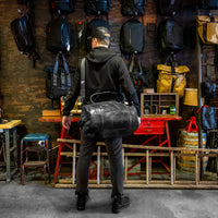 The Ultimate Overnighter Horween Nantucket Leather x Buffalo Plaid Lining Bundle / Ships in 3-6 Weeks