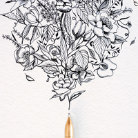 The Wren Brass Pen / Bundle with Tom's Ink / Milled in the UK