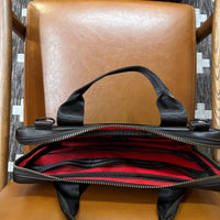 Slim Briefcase Horween Austin Calf Leather x Redrum X-PAC™