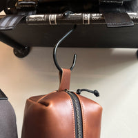 Dopp Kit / Horween Whiskey Cavalier Leather x TexWax™ Autumn Plaid Wax Canvas / Low Stock