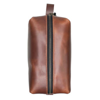 Dopp Kit / Horween Whiskey Cavalier Leather x TexWax™ Autumn Plaid Wax Canvas / Low Stock