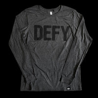 DEFY Tee / Dark Grey Heather Long Sleeve