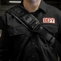 Insidious Jr. Sling / Horween Cavalier Whiskey Leather + Ballistic Nylon Edition