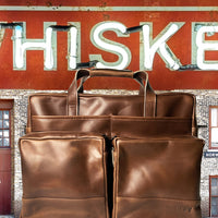 Epic 48 Hour Bundle / Horween Cavalier Whiskey Leather x TexWax™ Autumn Plaid Wax Canvas / Ships in 3-6 Weeks