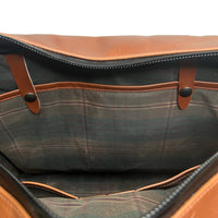 Epic 48 Hour Bundle / Horween Cavalier Whiskey Leather x TexWax™ Autumn Plaid Wax Canvas / Ships in 3-6 Weeks