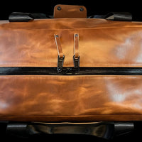 Bundle: R&R Weekender Horween Whiskey Cavalier Leather x TexWax™ Buffalo Plaid Wax Canvas / Ships in 8 Weeks