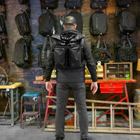VerBockel 'Day Pack' Roll Top Backpack 2.0 Black X-Pac / Ships in 3-6 Weeks