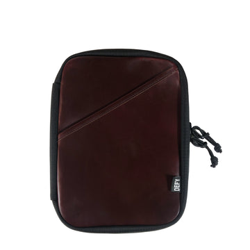 The Void Horween Oxblood Chromexel® Leather x Ballistic Nylon Admin Pouch / Small
