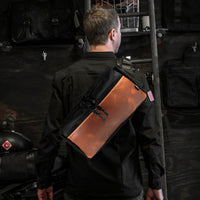 Insidious Sling / Ballistic Nylon + Horween Cavalier Whiskey Leather / Ships in 4-6 Weeks