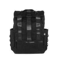 VerBockel Roll Top Backpack 2.0 'Un-Zipped' / Black TexWax™ Canvas / Ships in 3-6 Weeks