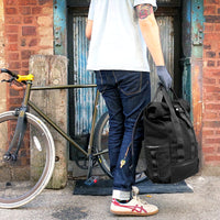 VerBockel Roll Top Backpack 2.0 'Un-Zipped' / Black TexWax™ Canvas / Ships in 3-6 Weeks