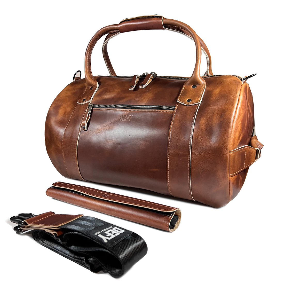 The Ultimate Overnighter Horween Cavalier Whiskey Leather | Last 1