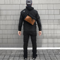 Insidious Jr. Sling / Horween Cavalier Whiskey Leather + Ballistic Nylon Edition