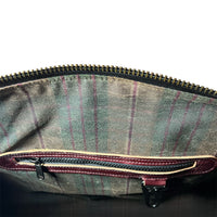 The Ultimate Overnighter / Horween OxBlood Leather / Autumn Plaid Lining Bundle / Ships in 4-6 Weeks