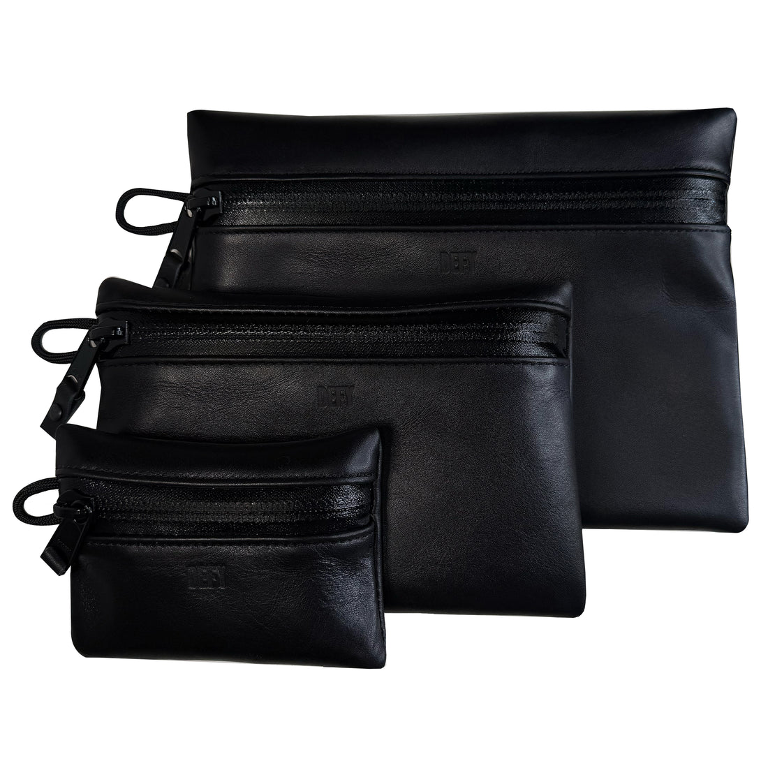 Project Horween Essex Rookery Leather x TexWax™ Buffalo Plaid Wax Canvas 3 Pouch Bundle / Ships in 1 Week