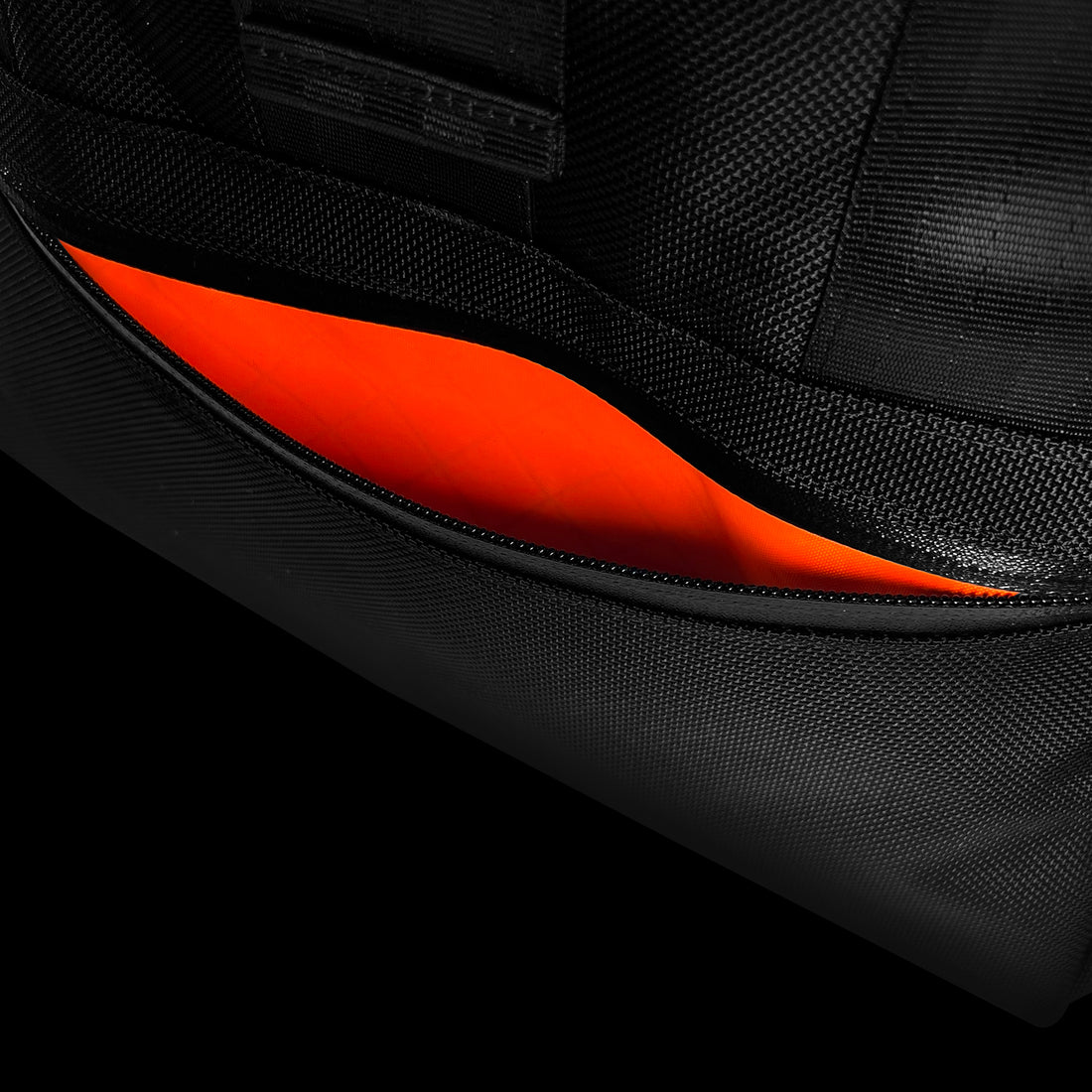 VerBockel Rolltop Backpack 2.0 'Un-Zipped' | Black Ballistic Nylon x ECOPAK™ EPX ’Fire Edition’ |  | Ships 5-6 Weeks