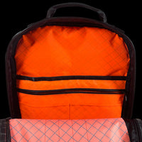 Bucktown Backpack / Black Dyneema® x ECOPAK™ EPX Blaze Orange / Ships in 4-5 Weeks