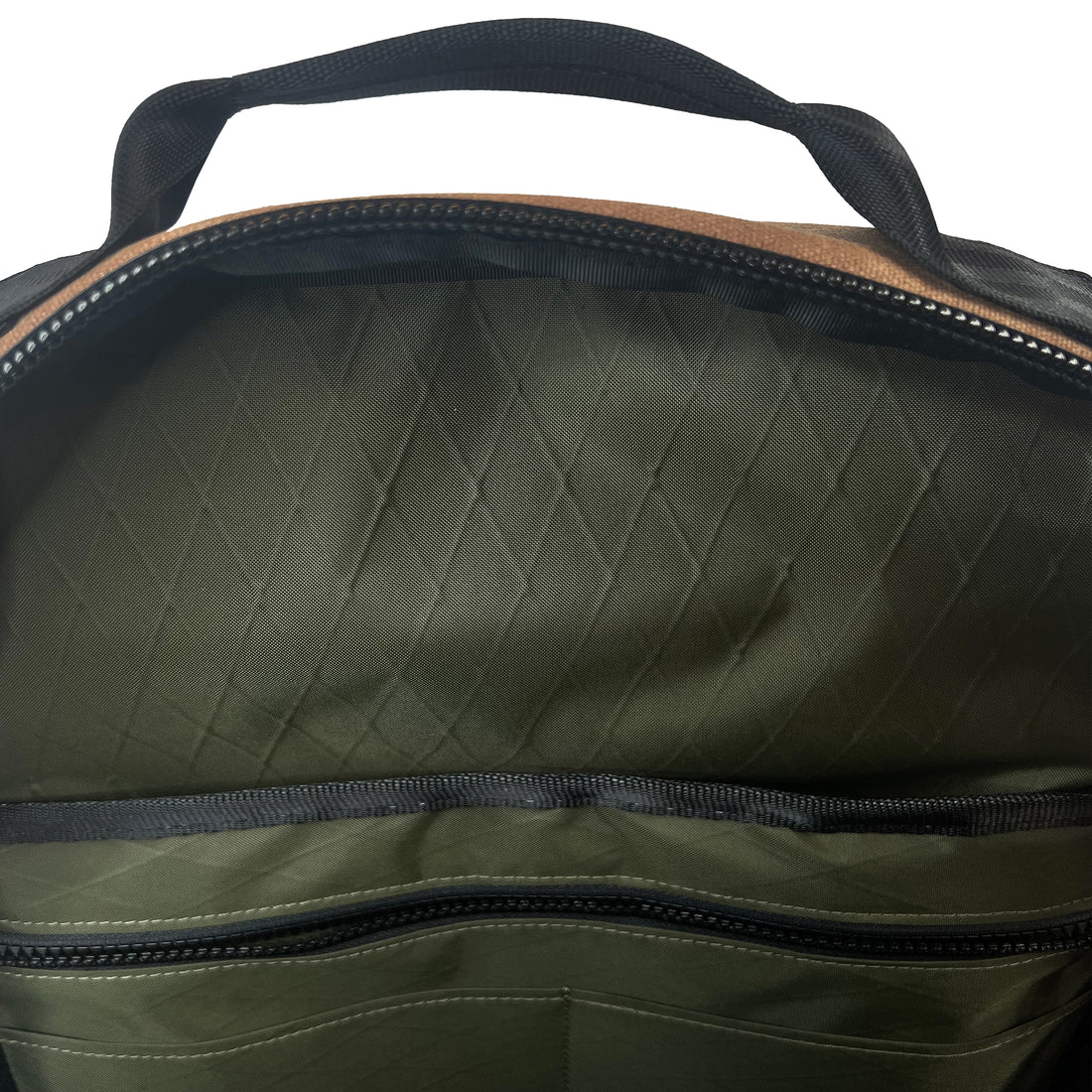 Bucktown Backpack / Desert TexWax™ Canvas x Horween Essex Rookery Leather x Green X-Pac™ / Limited