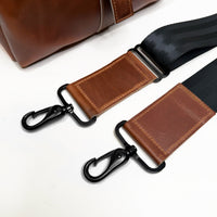 Defender DayTripper / Horween Cavalier Whiskey Leather x TexWax™ Autumn Plaid Wax Canvas