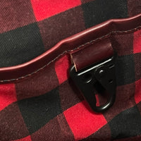 Defender Briefcase / Horween Oxblood Chromexel® Leather Strap Edition x Buffalo Plaid TexWax™ Canvas / Bundle / Low Stock