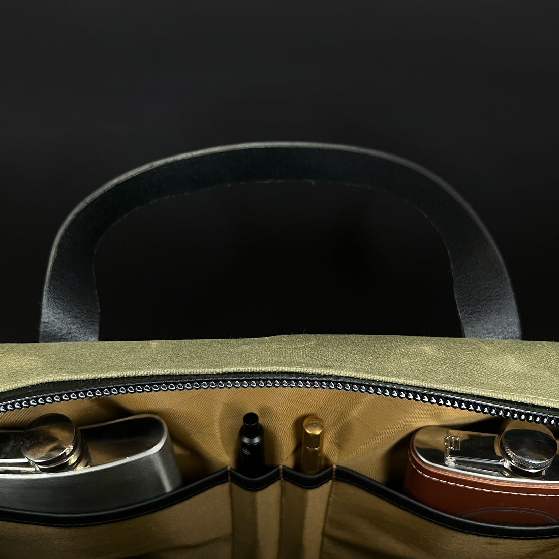 Epic 48 Hour Briefcase / Military Tent Inspired OD Wax Canvas x Coyote XPAC Edition / Ships in 3-6 Weeks