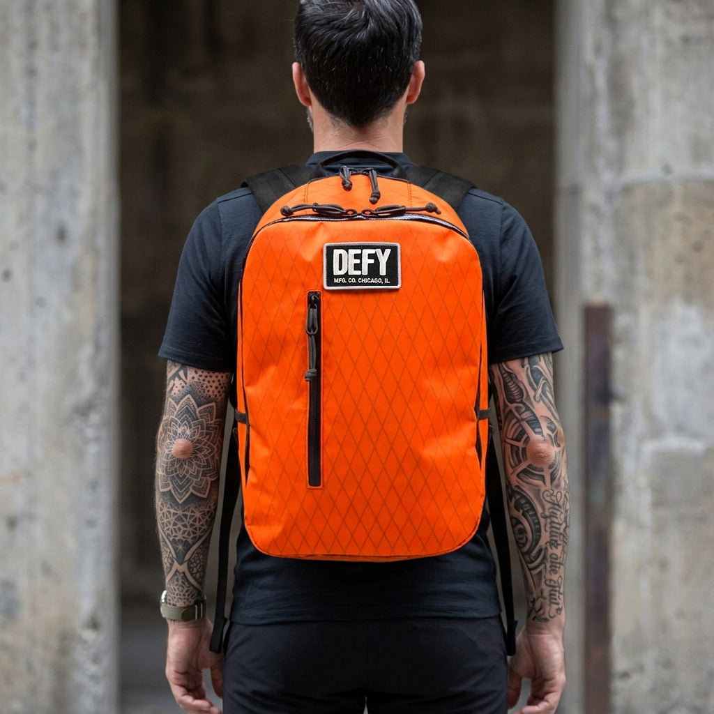 SHIPS IN 8-10 WEEKS / Bucktown / Blaze 'Fire' Orange X-Pac™ Exterior x Rogue Camo CORDURA® Interior