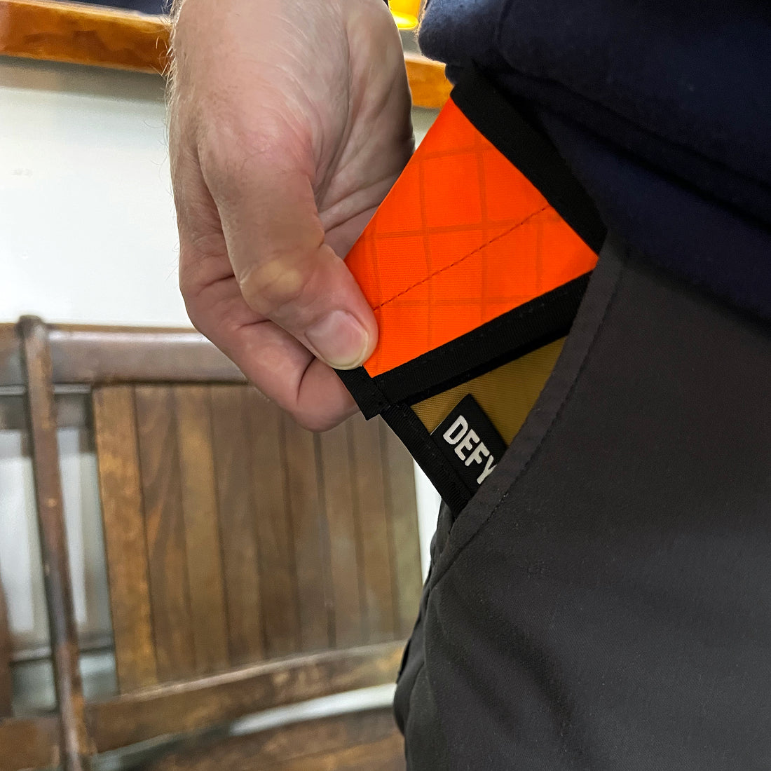 The Thing | 'Fire Edition' ECOPAK™ EPX Blaze Orange x Coyote X-Pac™ Front Pocket Wallet | Limited