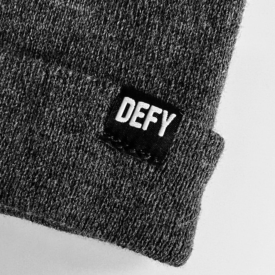 DEFY Grey Beanie | Limited Inventory